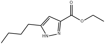 5-Butyl-1H-pyrazole-3-carboxylic acid ethyl ester 结构式