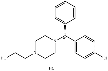 (R)-De(carboxyMethyl) Cetirizine Ethanol Dihydrochloride Structure