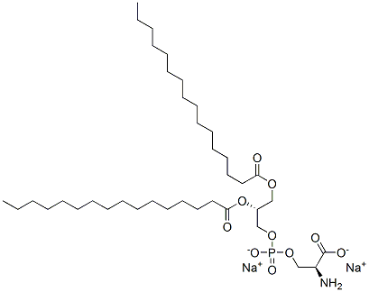 1,2-DIPALMITOYL-SN-GLYCERO-3-PHOSPHO-L-SERINE, SODIUM SALT Structure