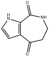 6,7-ジヒドロ-1H,5H-ピロロ[2,3-C]アゼピン-4,8-ジオン 化学構造式