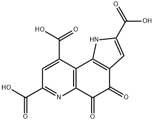 4,5-ジオキソ-1H-ピロロ[2,3-f]キノリン-2,7,9-トリカルボン酸 化学構造式