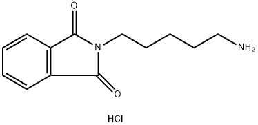 2-(5-氨基戊基)异吲哚啉-1,3-二酮盐酸盐, 7292-63-9, 结构式