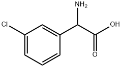 AMINO-(3-CHLORO-PHENYL)-ACETIC ACID 化学構造式