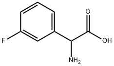 3-フルオロ-DL-フェニルグリシン 化学構造式