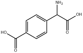 (RS)-4-カルボキシフェニルグリシン 化学構造式