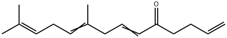 9,13-ジメチル-1,6,9,12-テトラデカテトラエン-5-オン 化学構造式