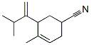 4-methyl-5-(3-methylbuten-2-yl)cyclohex-3-ene-1-carbonitrile  Struktur