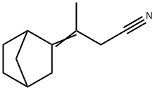 3-bicyclo[2.2.1]hept-2-ylidenebutyronitrile 结构式