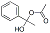 1-Hydroxy-1-phenylethyl acetate Struktur
