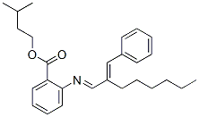 3-methylbutyl 2-[[2-(phenylmethylene)octylidene]amino]benzoate,72928-46-2,结构式