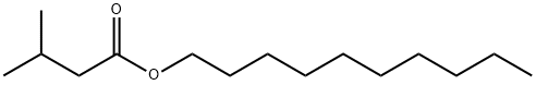 イソ吉草酸デシル 化学構造式