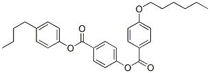 4-(Hexyloxy)benzoic acid 4-[(4-butylphenoxy)carbonyl]phenyl ester 结构式