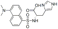 Nα-[(5-ジメチルアミノ-1-ナフタレニル)スルホニル]-L-ヒスチジン 化学構造式
