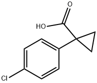 1-(4-クロロフェニル)シクロプロパンカルボン酸 化学構造式