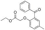 2-Benzoyl-4-methylphenyloxyacetic acid ethyl ester Struktur