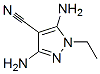 1H-Pyrazole-4-carbonitrile,  3,5-diamino-1-ethyl- Structure