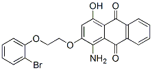1-amino-2-[2-(bromophenoxy)ethoxy]-4-hydroxyanthraquinone 化学構造式