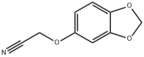 (1,3-BENZODIOXOL-5-YLOXY)ACETONITRILE 化学構造式