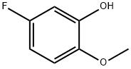 5‐フルオロ‐2‐メトキシフェノ-ル  化学構造式