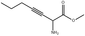 3-Heptynoicacid,2-amino-,methylester(9CI) Structure