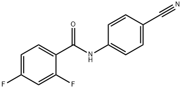 Benzamide, N-(4-cyanophenyl)-2,4-difluoro- (9CI) Structure