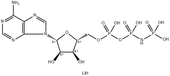 [[β,γ-イミド]三りん酸α-(5'-アデノシル)]テトラ(リチウム) 化学構造式