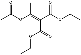 (1-Acetyloxyethylidene)malonic acid diethyl ester 结构式