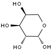 テトラヒドロ-2H-ピラン-2α,3α,4β,5β-テトラオール 化学構造式