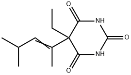 5-ethyl-5-(1,3-dimethyl-1-butenyl)barbituric acid,72961-79-6,结构式