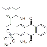 sodium 1-amino-4-[(2,6-diethyl-4-methylphenyl)amino]-9,10-dihydro-9,10-dioxoanthracene-2-sulphonate Struktur