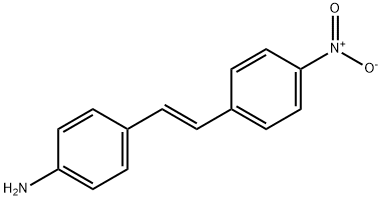 trans-4,4′-アミノニトロスチルベン 化学構造式