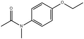 N-アセチル-N-メチル-4-エトキシアニリン 化学構造式