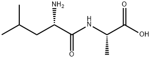 L-ロイシル-L-アラニン 化学構造式