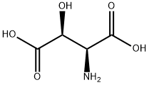 L(-)-THREO-3-ヒドロキシアスパラギン酸 化学構造式