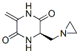 2,5-Piperazinedione,3-(1-aziridinylmethyl)-6-methylene-,(R)-(9CI) Structure