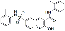 3-hydroxy-7-[[(o-tolyl)amino]sulphonyl]-N-(o-tolyl)naphthalene-2-carboxamide Structure