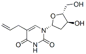 2'-デオキシ-5-(2-プロペニル)ウリジン 化学構造式