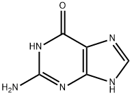 2-氨基-6-羟基嘌呤,73-40-5,结构式