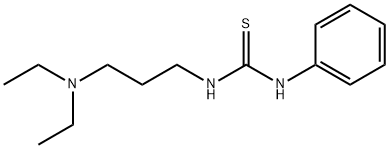 1-[3-(ジエチルアミノ)プロピル]-3-フェニルチオ尿素 化学構造式