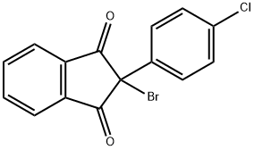 2-bromo-2-(4-chlorophenyl)-1H-indene-1,3(2H)-dione Structure