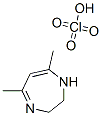 5,7-二甲基-2,3-二氢-1H-[1,4]二氮杂卓高氯酸盐, 7300-56-3, 结构式