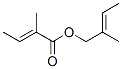 2-Methyl-2-butenoic acid 2-methyl-2-butenyl ester Structure