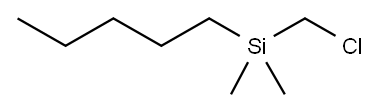 (CHLOROMETHYL)DIMETHYL-PENTYLSILANE Struktur