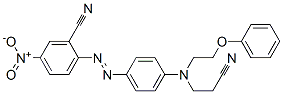 2-[[4-[(2-cyanoethyl)(2-phenoxyethyl)amino]phenyl]azo]-5-nitrobenzonitrile Structure