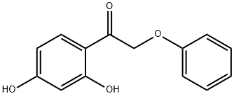 1-(2,4-二羟基苯基)-2-苯氧基乙-1-酮 结构式