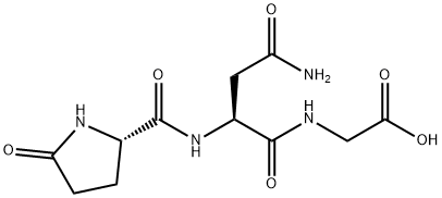 N-[N2-(5-オキソ-L-プロリル)-L-アスパラギニル]グリシン 化学構造式