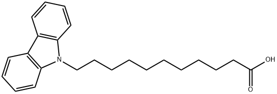 11-(9-carbazolyl)undecanoic acid 结构式