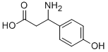 (R)-3-AMINO-3-(4-HYDROXY-PHENYL)-PROPIONIC ACID Structure