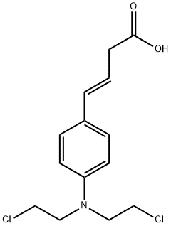 3,4脱氢苯丁酸氮芥, 73027-06-2, 结构式