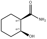 CIS-2-ヒドロキシ-1-シクロヘキサンカルボキサミド 化学構造式